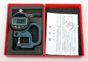 ELEOPTION Handheld Digital Thickness Gauge +/-0.0001mm Accuracy, Electronic Micrometer with LCD Display