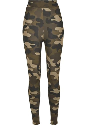 Urban Classics Damen Ladies Camo Leggings, Wood Camo, M