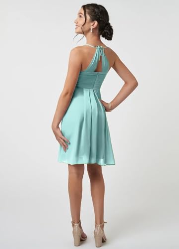 Girls's Sleeveless Bridesmaid Dresses for Junior Flower Girl Dress Sleeveless Aqua Jr Bridesmaid Dresses for Girl 7-16 Little Infant Junior Formal Gown2