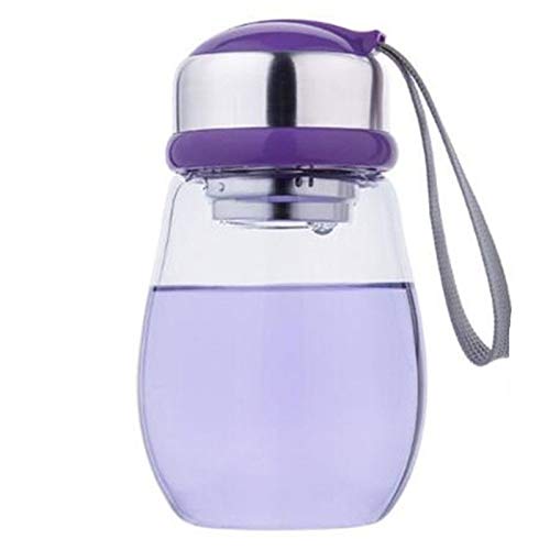 mug de voyage, TASSE D'EAU le verre transportant une grande tasse à thé isolée d'eau ensemble d'étudiants(Pink)