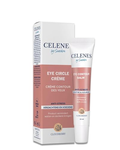 Celenes by Sweden Contorno de Ojos Anti-Estrés con Extracto de Mora Ártica - 15ml - Hidratación Profunda, Reduce Ojeras y Bolsas, Protección Antioxidante Potente, Ingredientes Seguros y Naturales
