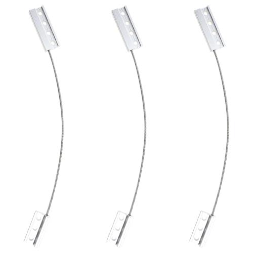 BUGUUYO 3 pezzi Cavo Anticaduta per Finestre in Acciaio Inossidabile Limitatore Sicurezza Fune Resistente per Protezione Anticaduta Porte e Finestre Dispositivo di Ancoraggio Metallico