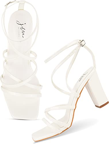 Image of JM LOOKS Fashion Casual Strappy Block Heels Sandals For Womens & Girls TSH-1-X