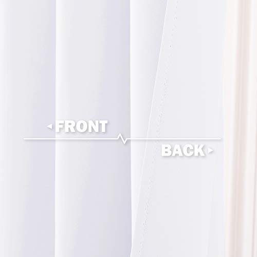 Nicetown NTBLKGMKCH25218C22 50% Blackout Curtains Valances - Short Grommet Kitchen Window Treatment Curtain Top Tiers thumb #4