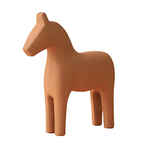 Warmhm Hölzerne Dala Figur, Skandinavische Holzpferde Pferdestatue Tier...