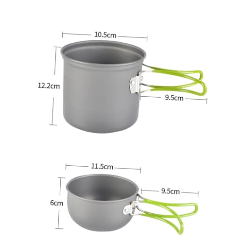Kit cuisine camping avec casserole et boîte de rangement compacte - 2