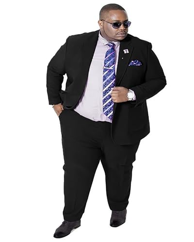 GATMSTZ Men Formal Chinese Style 2 Piece Suit Stand Collar Slim Fit - View #13