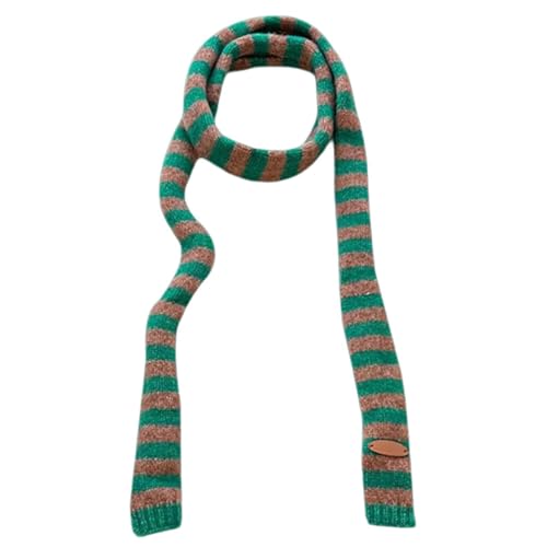 Women Striped Scarf Knit Belt For Casual Wear Party Photo Props Date 2000s Clothing Accessories