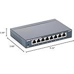 TP-Link TL-SG108 8 Port Gigabit Unmanaged Ethernet Network Switch, Ethernet Splitter Plug & Play Fanless Metal Design Shielded Ports Traffic Optimization - Image 3