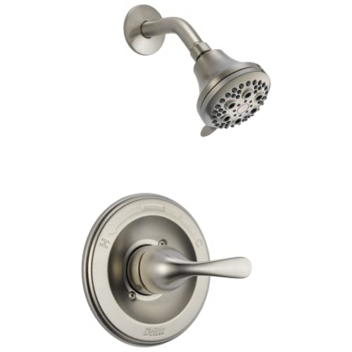 Delta Faucet Classic 13 Series Single-Function Shower Trim Kit with Single-Spray Touch-Clean Shower Head, Stainless T13220-SS (Valve Not Included)