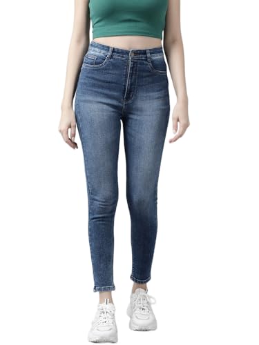 Image of GUTI Womens High Rise Crop Length Jeans()