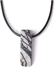 Cadeau for la Famille Jades Collier à Breloques Pendentif en Pierre Naturelle Brute Cordon en Cuir Chaîne Tour de Cou Améthystes Obsidienne Guérison Reiki Bijoux for Femmes Hommes Lucky Stone (Size :