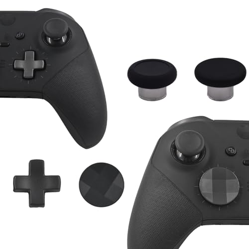 Image of 13Pcs Elite Controller Metal Thumbsticks for Xbox Elite Series 2, Elite Series 2 Core Controller Parts,Joysticks Accessories Replacement, Metal Mod 6 Swap Joysticks, 4 Paddles, 2 D-Pads, 1 Tool(Black)