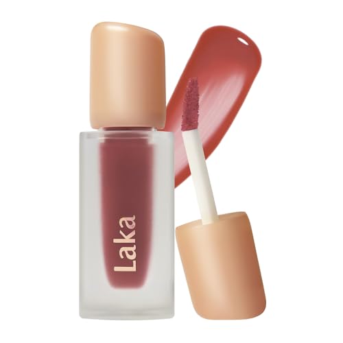 Image of Laka Fruity Glam Tint | Glowing Korean Lip Tint with Hydrating Lightweight Texture | Buildable Color, Non-Sticky High Shine Gloss | K-Beauty Korean Makeup | #170 Libre, 0.15oz