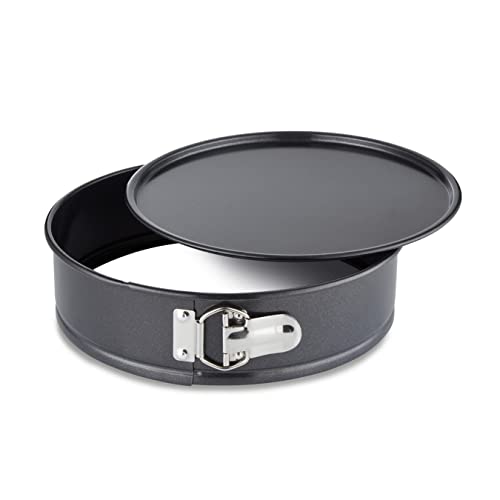 Tower T943023HG60 Precision Plus 15cm Spring Form Cake Tin with Loose Base, Aluminised Steel with Non-Stick Coating, Black