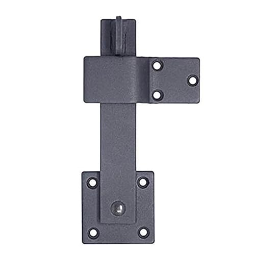 Loquet de portail de jardin coulissant en métal noir avec vis de fixation - 2