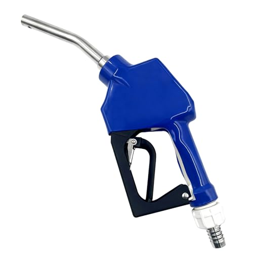 Automatic DEF/Antifreeze Nozzle, 3/4 inch NPT Inlet & 1/2 inch Stainless Steel Spout, Auto Shut-Off with Hold-Open Clip, Max Flow 16 GPM for Diesel Exhaust Fluid, Urea, AdBlue Transfer
