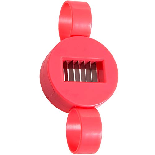 Cortador de alambre de frijoles multifunción, pelador creativo, judías verdes, cortador de lentejas, utensilios de cocina, suministros de cocina, 1 unidad, color rojo