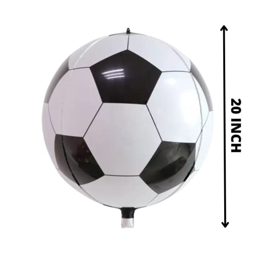 Image of Party Decorz Football 4D Round Foil Balloon Big Size (20 Inch, 1pcs) For Football Theme Party Decoration