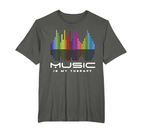 Equalizzatore Musicale DJ Techno Therapy EDM Party Maglietta