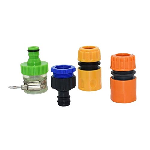 Conectores de Manguera Adaptador de Conector Redondo 8set Jardín Conector de la Manguera rápida 1/2" G1 / 2 G3 / 4 Car Wash Kit de riego de 16 mm para el hogar, jardín, Parque. (Color : C)