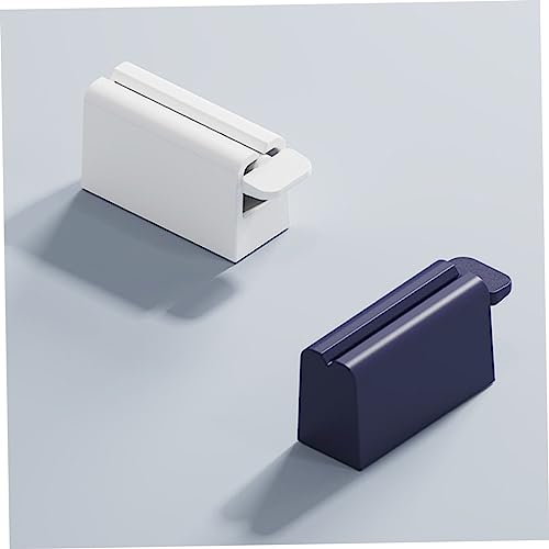 SEWOART 4 Pcs Toothpaste Squeezer Toothpaste Clip Splat Toothpaste Paint Squeezer Cream Tube Squeezer Toothpaste Tube Squeezer Tube Wringer Toothpaste Clamp Hair Dye Tube Silicone Pad