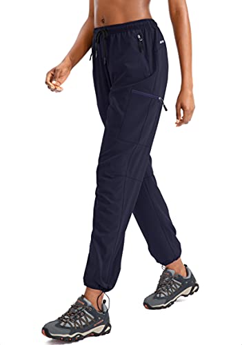 Santiny Women's Hiking Cargo Pants Lightweight Quick Dry Outdoor Capris For Women Camping Athletic Upf 50 Zipper Pockets(01-Navy_Xl) #TOP1