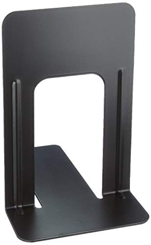 5 star Office Book Ends - Paquete de 2 sujetalibros de metal (178 mm), negro
