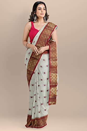 Image of Woven Tangail Pure Cotton Saree