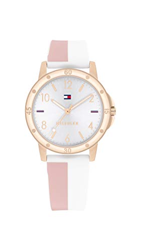 Tommy Hilfiger Filles Analogique Quartz Montre avec Bracelet en Silicone 1720015