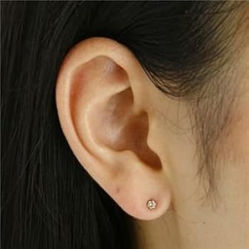 K18WG 合計0.1ct ダイヤモンド　ピアス Amazon | K18WG 0.1ctシャンパンダイヤモンドピアス | ピアス 通販