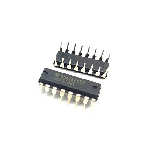 Image of INVENTO 2Pcs CD4510BE 4510 IC CMOS Binary Up /Down Counter, D- Type Flip Flop, 8 MHz, 3 V to 18 V, DIP-16