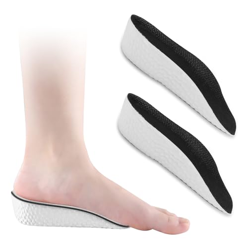 Plantillas Altura Hombre y Mujer, Espuma de la Memoria Respirable Para Aumenta Altura Alzas Para Zapatos Comfort Increase Insoles Plantillas...