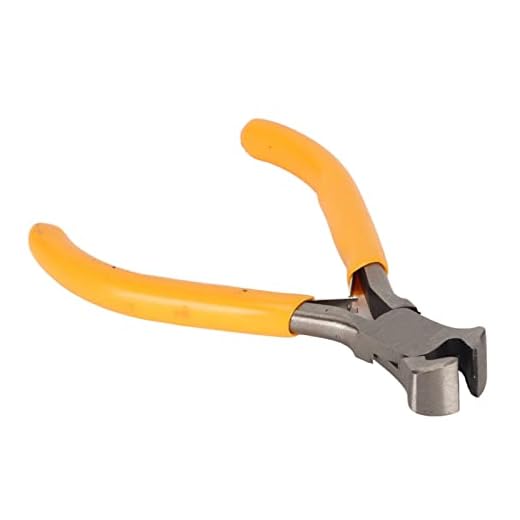 Alicate de Corte Final, Alicate Extrator de Unhas de Fácil Aderência Liga de Aço Resistente à Ferrugem de 5 Polegadas para Fabricação de Joias de Cobre