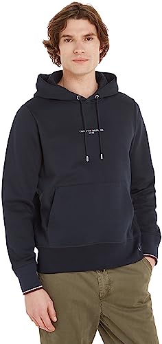 Tommy Hilfiger sweat à capuche homme hoodie sport chic noir taille M au XL