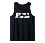 Inline Skater Rollerblades Rolling WHT Inline Skates Basic Tank Top