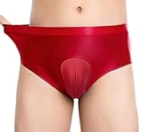 AIEOE Herren Camel Toe Slips Crossdresser Verstecken Brief Glossy Sissy Gaff Panty Transgender Höschen EU S (Asie M)