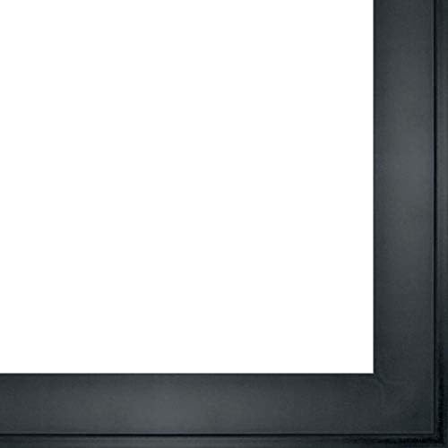 CountryArtHouse Picture Frame Moulding (Wood) 18ft Bundle - Contemporary Black Finish - 1.5" Width - 1/2" Rabbet Depth