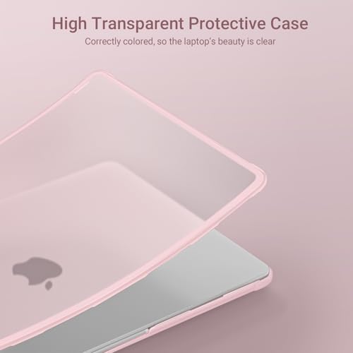 MOSISO Compatible with MacBook Air 13 inch Case M5 2026 M4 2025 M3 M2 2024-2022 A3449 A3240 A3113 A2681, Seamlessly Closes Anti-Crack&Anti-Fingerprints Hard Shell for MacBook Air 13.6, Pink by MOSISO - Image 8