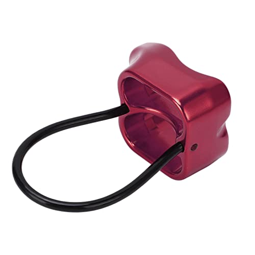 Descensor ATC, Agujero de Cuerda Doble Compacto, Aseguramiento y Descensor Polivalente de Alta Resistencia para Extensión de Cuevas (Vino Rojo)