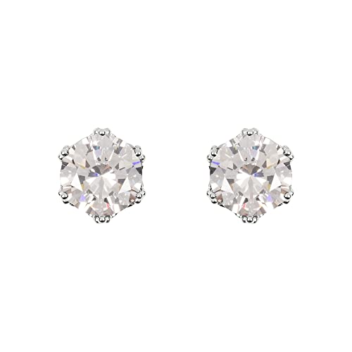 Disney Princess Sterling Silver Clear Cubic Zirconia Stone Set Stud Earrings E906167RZWL.PH