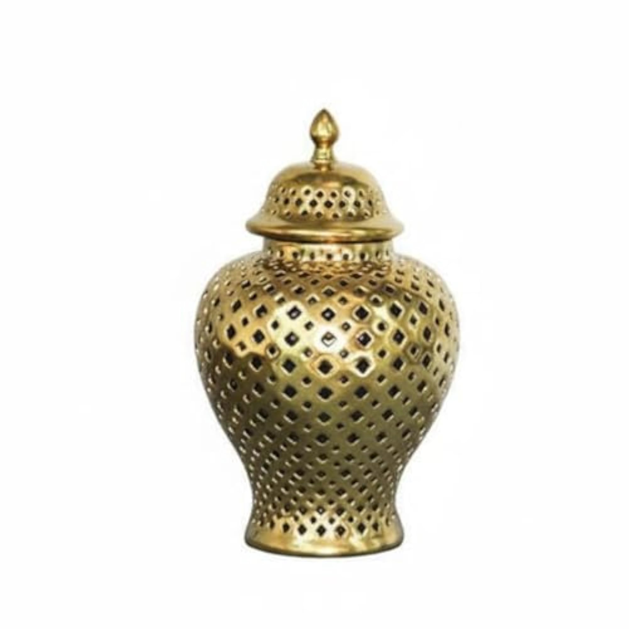 BNF® Glazed Finish Perforated Lattice Jar