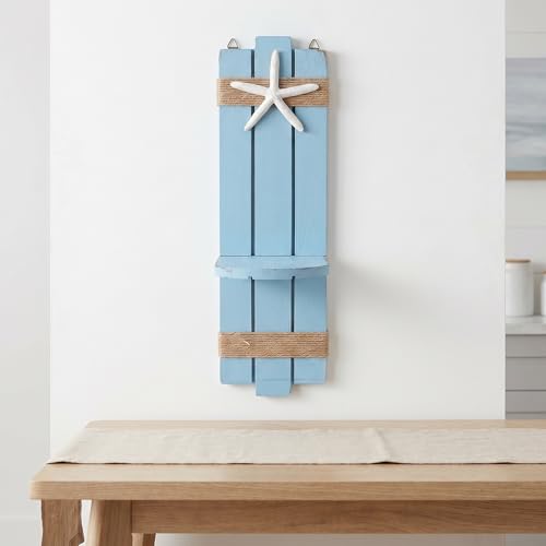 Portavelas de madera náutico de pared que elimina paredes vacías 7