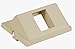 Hubbell IM1KA15EI ISTATION Module, Angle, 1 Port, Unloaded, 1.5 Unit, Electric Ivory