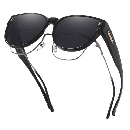 Image of HAOLOTA Fit Over Glasses Sunglasses for Women Polarized