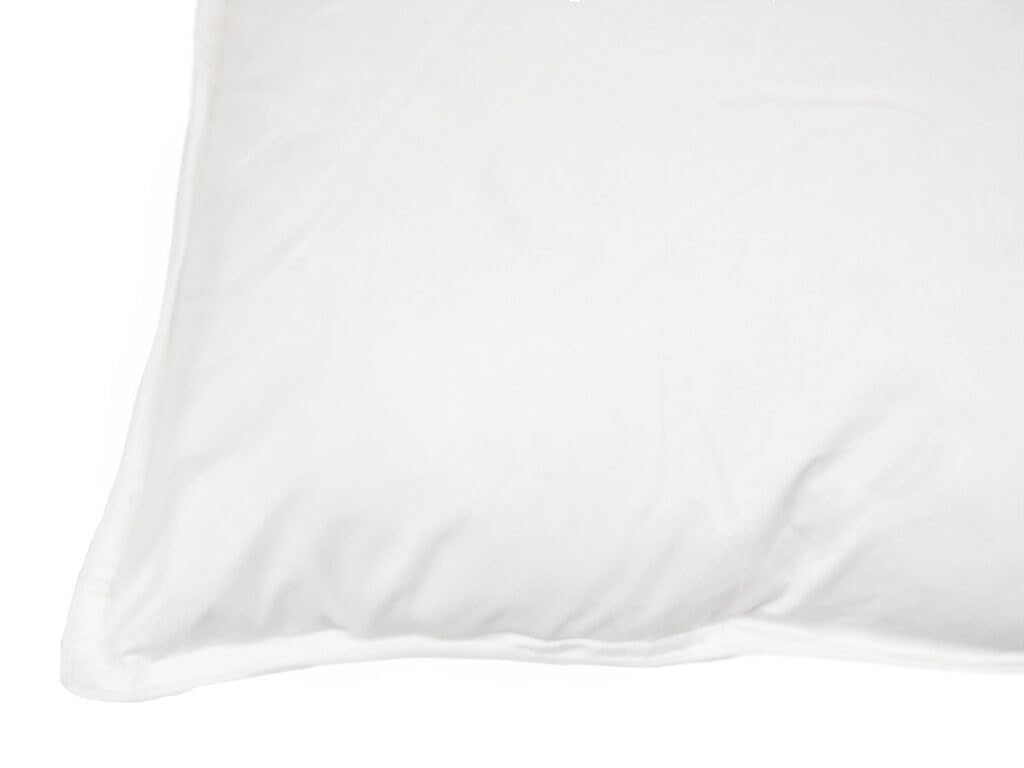 Guanciale Letto 50x80cm - 100% in cotone e piuma d'oca naturale - cuscino del Trentino DESIGNED IN ITALY modello Cortina