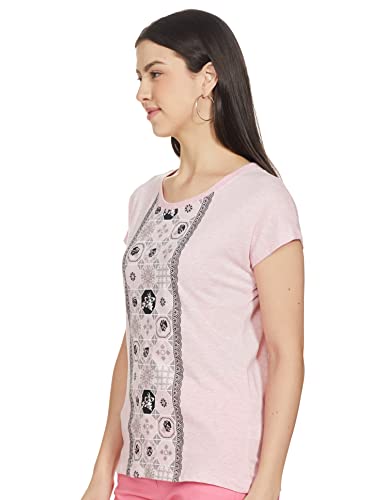 Image of Max Women's Cotton Printed Round Neck Regular Fit T-Shirt