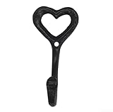 Photo Gallery babominimer gancio appendiabiti da parete in ghisa nera a forma di cuore, 12 cm, resistente, stile vintage, per asciugamani da cucina, bagno, camera da letto o ufficio, decorativo shabby chic (1 pezzo Photo Gallery babominimer gancio appendiabiti da parete in ghisa nera a forma di cuore, 12 cm, resistente, stile vintage, per asciugamani da cucina, bagno, camera da letto o ufficio, decorativo shabby chic (1 pezzo