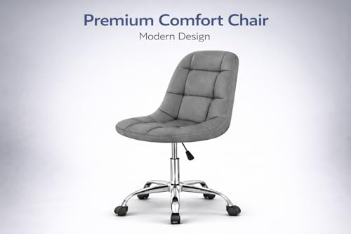 Image of Modern Egg Shape Bar Stool with 360 Swivel | Height Adjustable Bar Chair | Counter Stool & High Chairs | Comfortable for Home, Office, Restaurant Bar, Cafe & Cash Counter - (Grey)