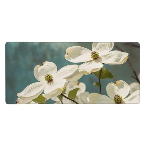 Tapis de souris de jeu motif floral sous-main étendu 40 x 90 cm pour ordinateur portable